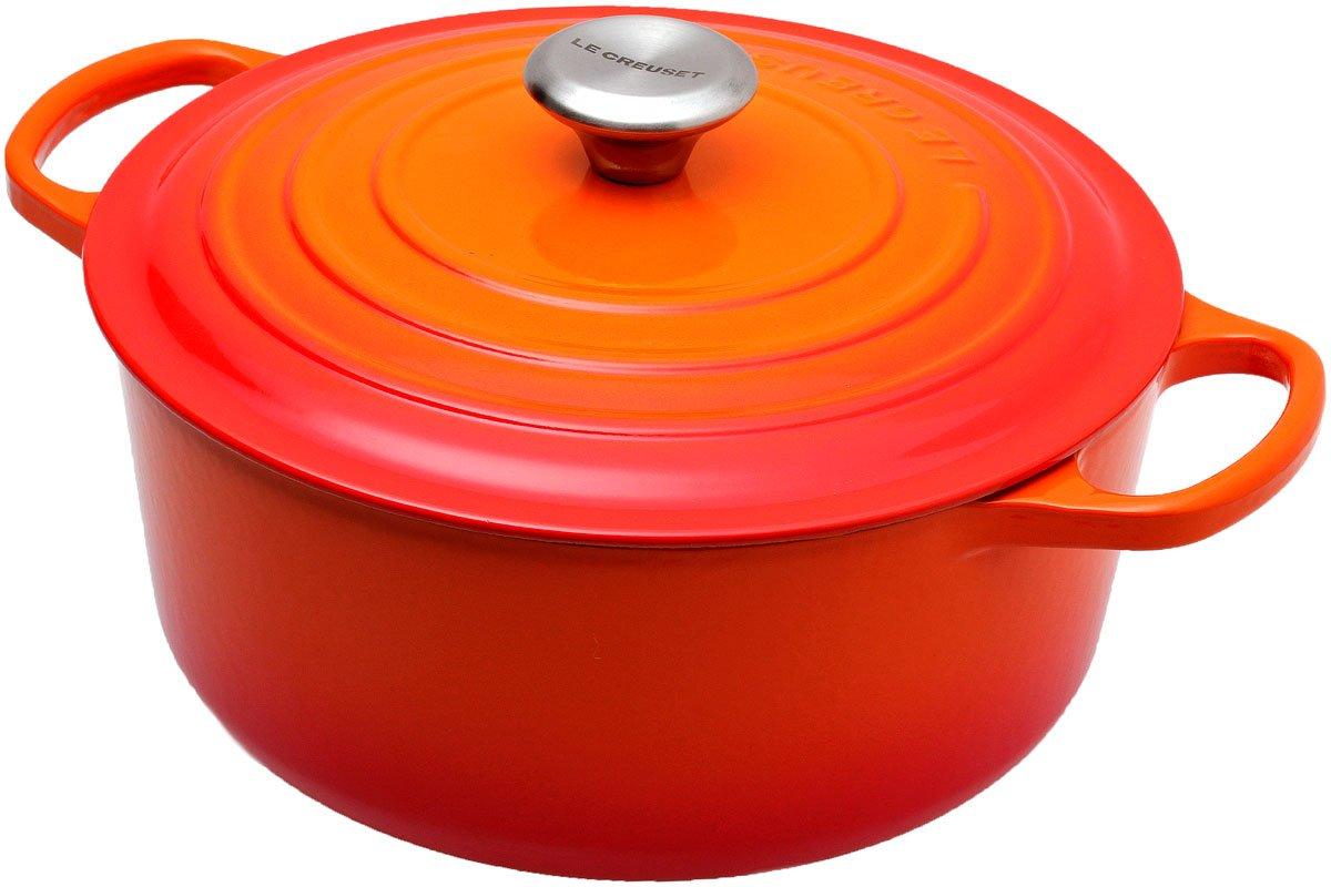 Plat à Flan Le Creuset Orange - Grès - Diamètre 30 Cm - Inutilisé