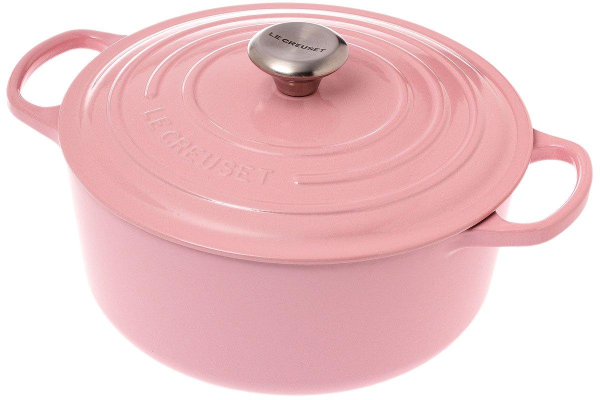 Le Creuset Signature casserole - cocotte 26cm, 5,3L chiffon pink ...