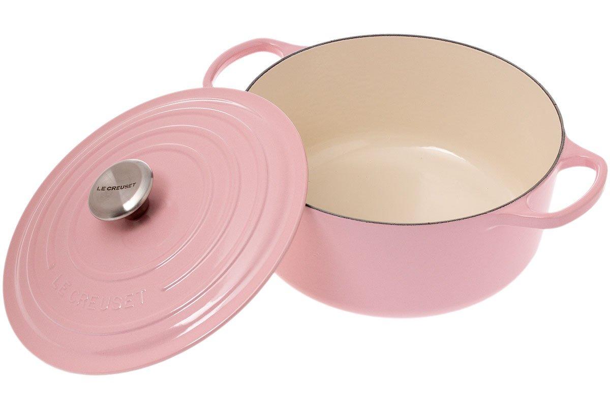 Le Creuset Flower shallow cocotte cast iron French oven Hibiscus Chiffon  Pink
