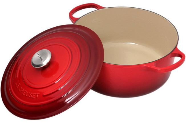 Afbeelding voor Le Creuset braadpan - cocotte 28cm, 6.7L rood