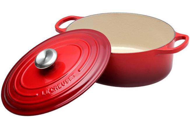 Le Creuset Cocotte en fonte Ovale 27cm 4,1L (Bouton métallique) au meilleur  prix - Comparez les offres de Cocottes et casseroles sur leDénicheur