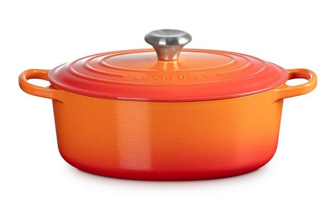 Afbeelding voor Le Creuset braadpan - cocotte ovaal 27cm, 4,1L oranje