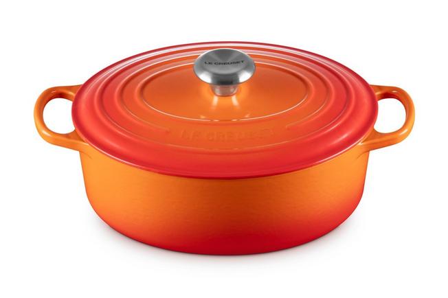 Afbeelding voor Le Creuset braadpan - cocotte ovaal 27cm, 4,1L oranje