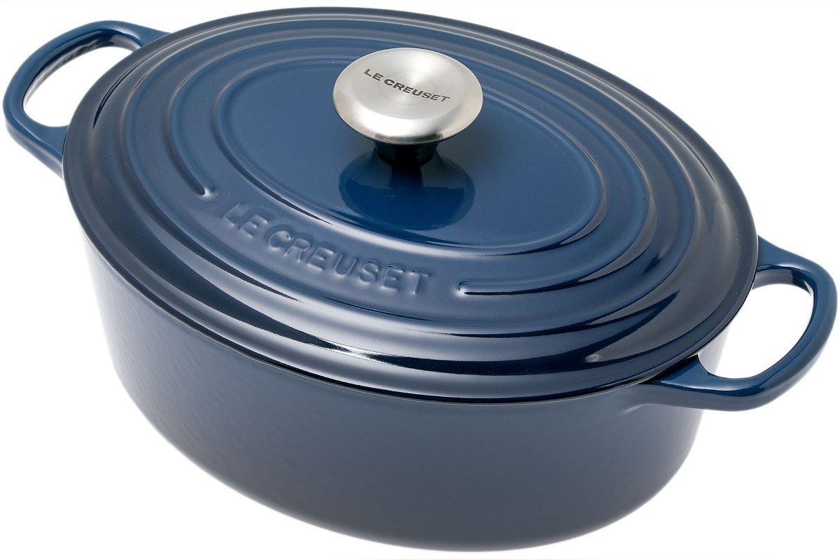 Le Creuset cast iron casserole dish oval 27 cm, 4,1L ink blue