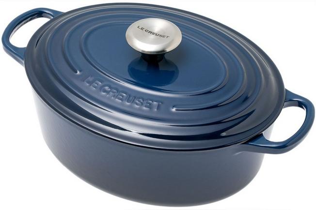 Cocotte ovale Le Creuset 27 cm, 4,1 L bleu  Achetez à prix avantageux chez  knivesandtools.be