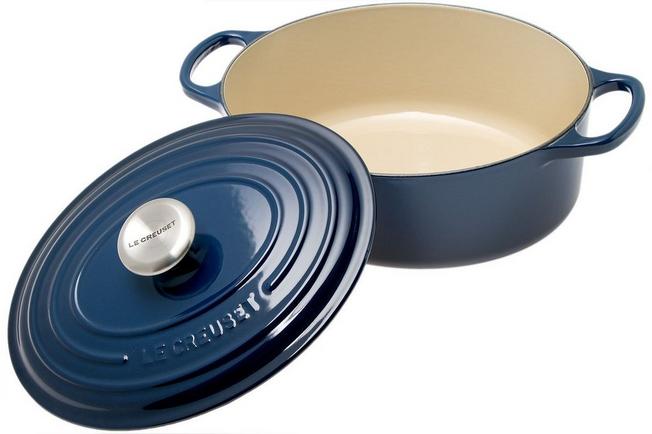 Cocotte ovale Le Creuset 27 cm, 4,1 L bleu  Achetez à prix avantageux chez  knivesandtools.be