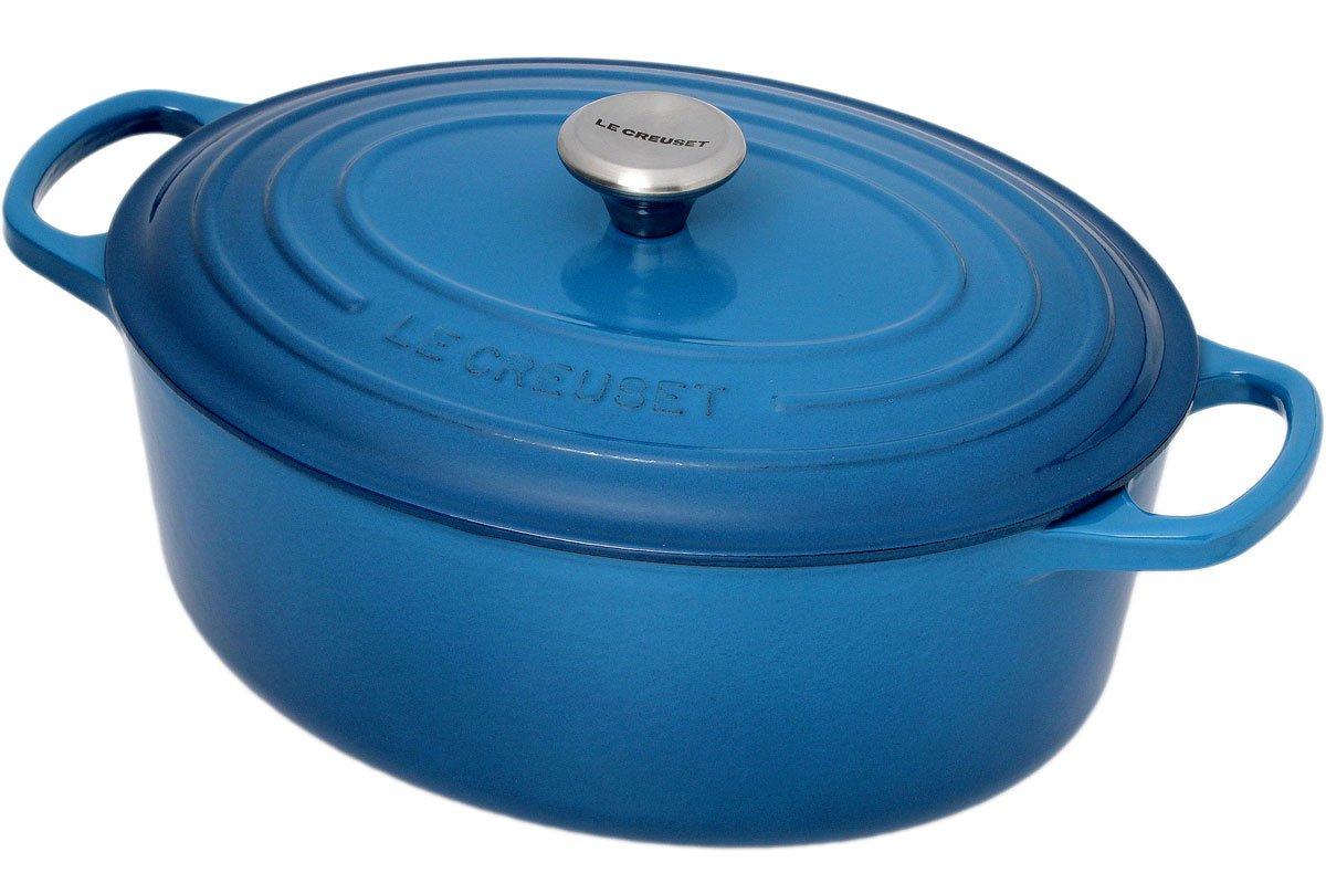 Pretentieloos optillen Flitsend Le Creuset braadpan - cocotte ovaal 27cm, 4,1L blauw | Voordelig kopen bij  knivesandtools.be