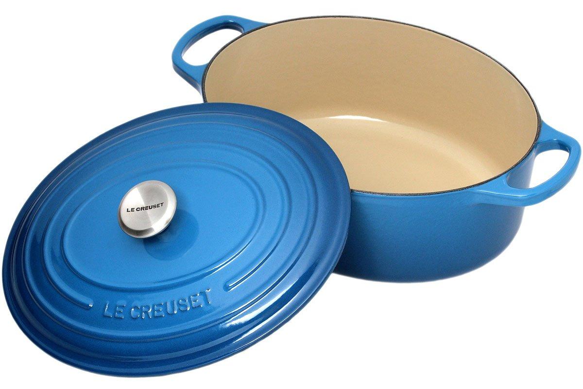 Cocotte ovale Le Creuset 27 cm, 4,1 L bleu  Achetez à prix avantageux chez  knivesandtools.be