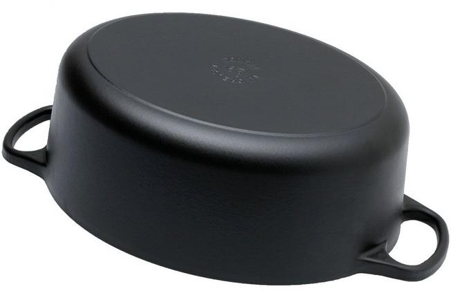 Cocotte ovale en fonte noire Le Creuset 29cm