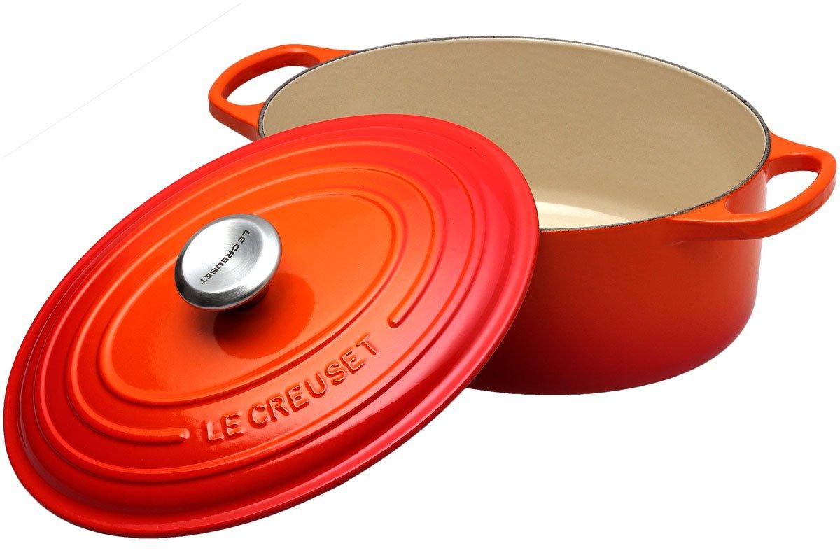 Ancienne Petite Poêle LE CREUSET en Fonte Emaillée Orange