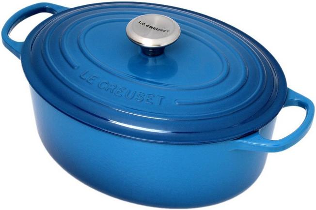 Le Creuset casserole-cocotte oval 4,7 l blue | Advantageously shopping at Knivesandtools.com