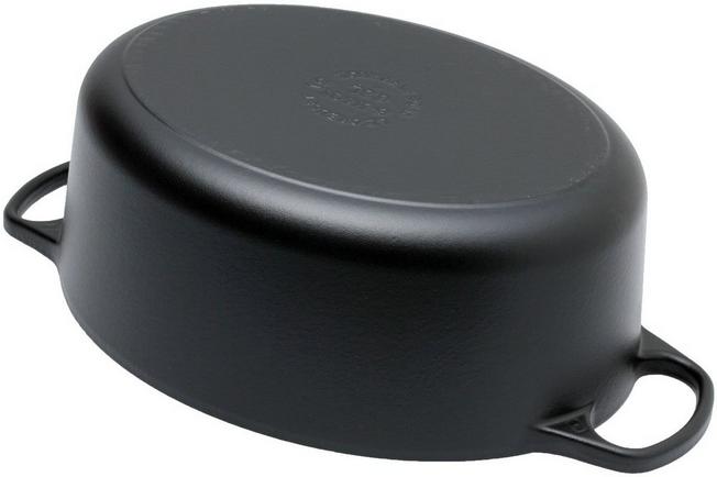 Cocotte ovale Fonte d'aluminium noir 31x25cm 6,3 litres