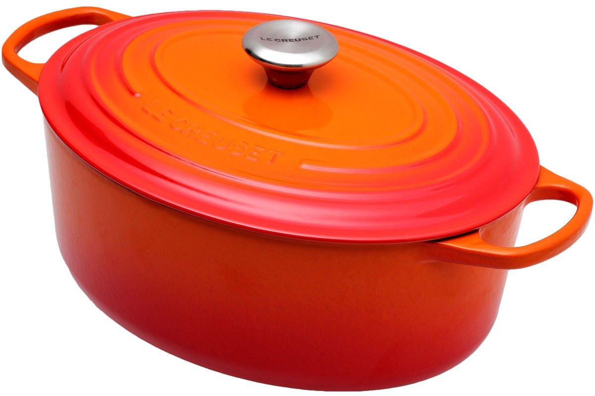 Cocotte ovale Le Creuset 31 cm, 6,3 L bleu  Achetez à prix avantageux chez  knivesandtools.be