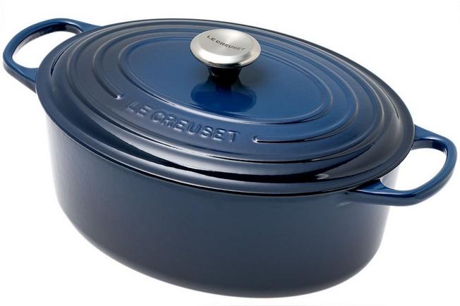 Cocotte ovale Le Creuset 31 cm, 6,3 L bleu  Achetez à prix avantageux chez  knivesandtools.be