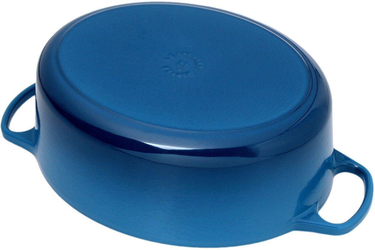 Grande Cocotte Ovale Le Creuset Fonte Bleue - 33cm - Design Jean-Louis Barrault