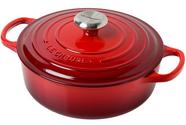 Le Creuset Signature Low Casserole 24 Cm 3 1L Cherry Red 