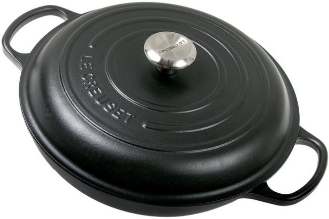 van haakje Altijd Le Creuset Campagnards braadpan 30 cm, 3,5L zwart | Voordelig kopen bij  knivesandtools.nl