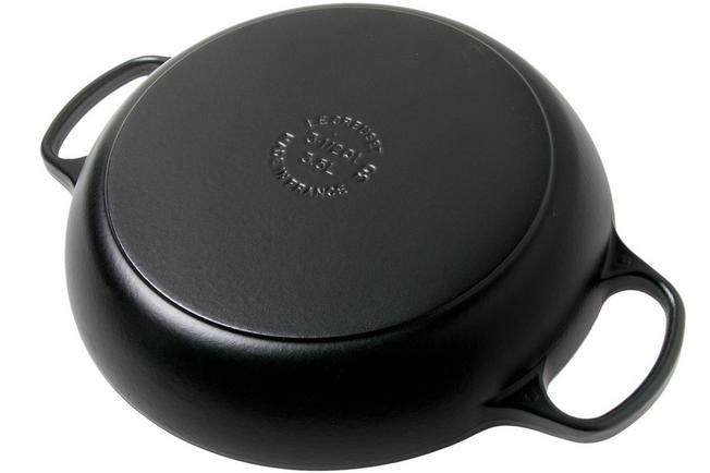 van haakje Altijd Le Creuset Campagnards braadpan 30 cm, 3,5L zwart | Voordelig kopen bij  knivesandtools.nl