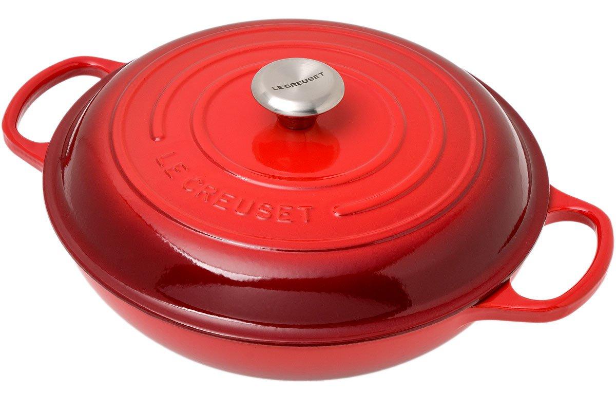 applaus in stand houden Koken Le Creuset Campagnards frying pan 30 cm, 3,5L red | Advantageously shopping  at Knivesandtools.com