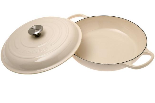 speling Silicium vertaler Le Creuset Campagnards braadpan 30 cm, 3,5L crème | Voordelig kopen bij  knivesandtools.be