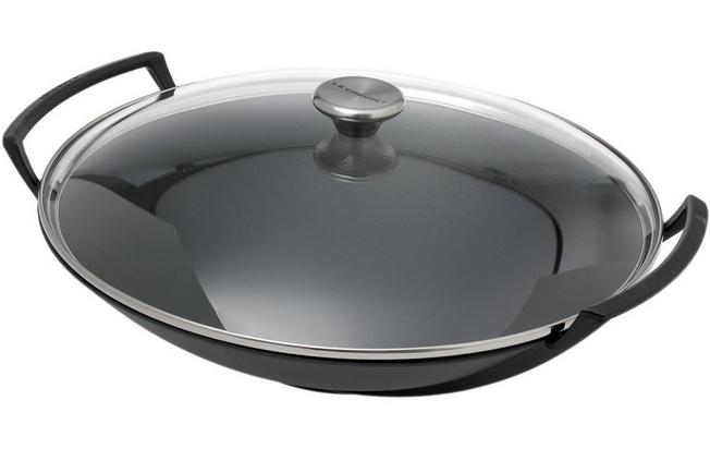 Overweldigend accent Onderscheppen Le Creuset wok - wadjan met deksel en rek, 36cm, 4,5L zwart | Voordelig  kopen bij knivesandtools.be