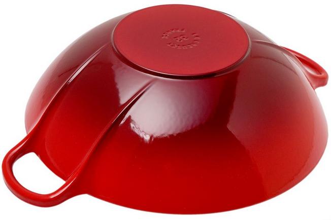 Image pour Le Creuset La Fonte émaillée wok 32cm, 3,8L rouge