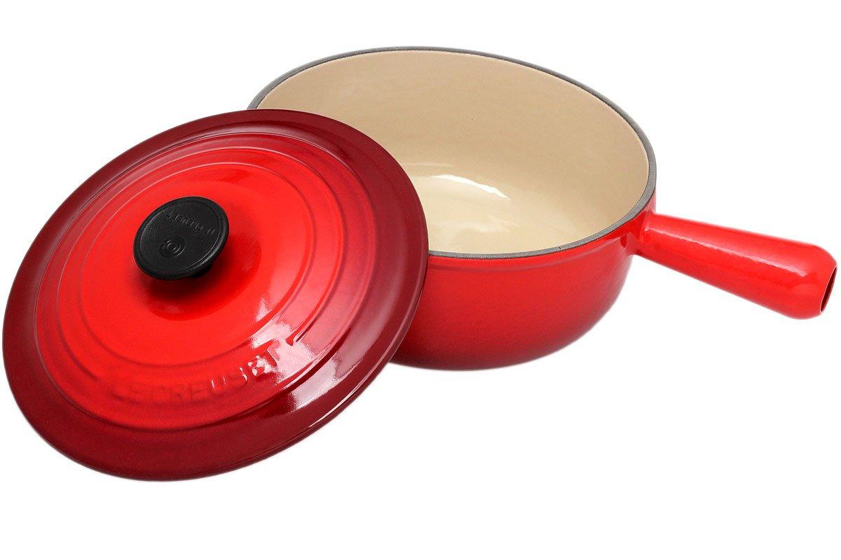 forræder umoral system Le Creuset fondue pan / saucepan including lid , 20 cm, red |  Advantageously shopping at Knivesandtools.com