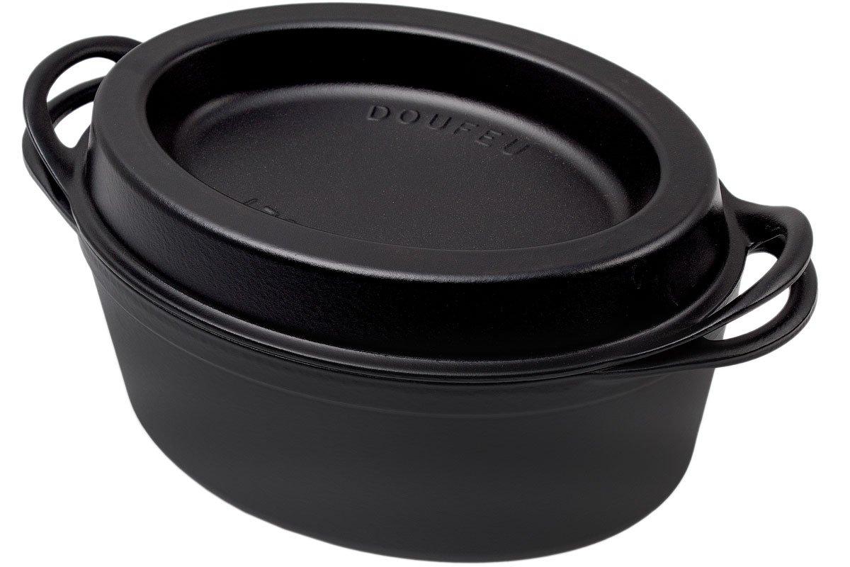 Le Creuset Rectangular Traditional Grill 32 Matt Black