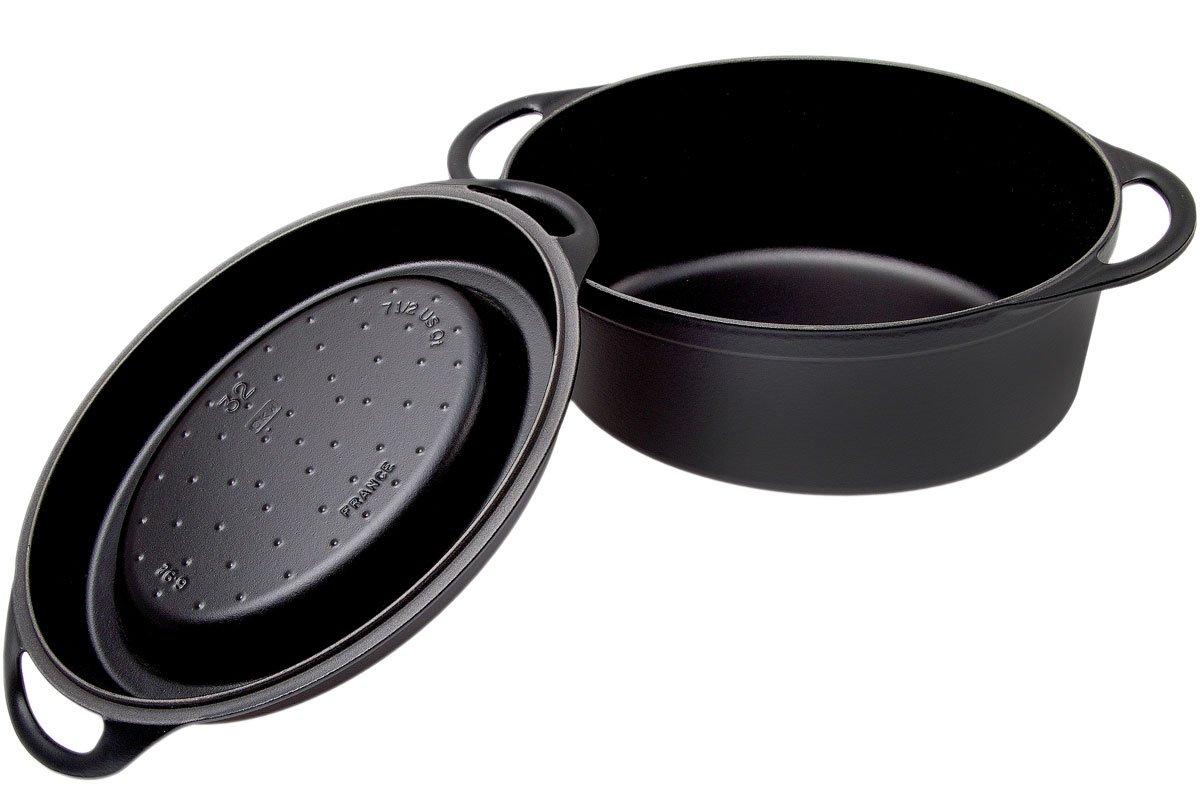 Le Creuset Rectangular Traditional Grill 32 Matt Black