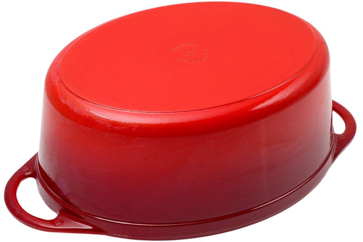Le Creuset Doufeu cast-iron casserole oval, 32 cm, 7.2L red