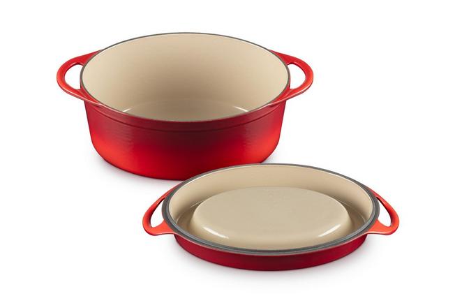 Image for Le Creuset Doufeu cast-iron casserole oval, 32 cm, 7.2L red