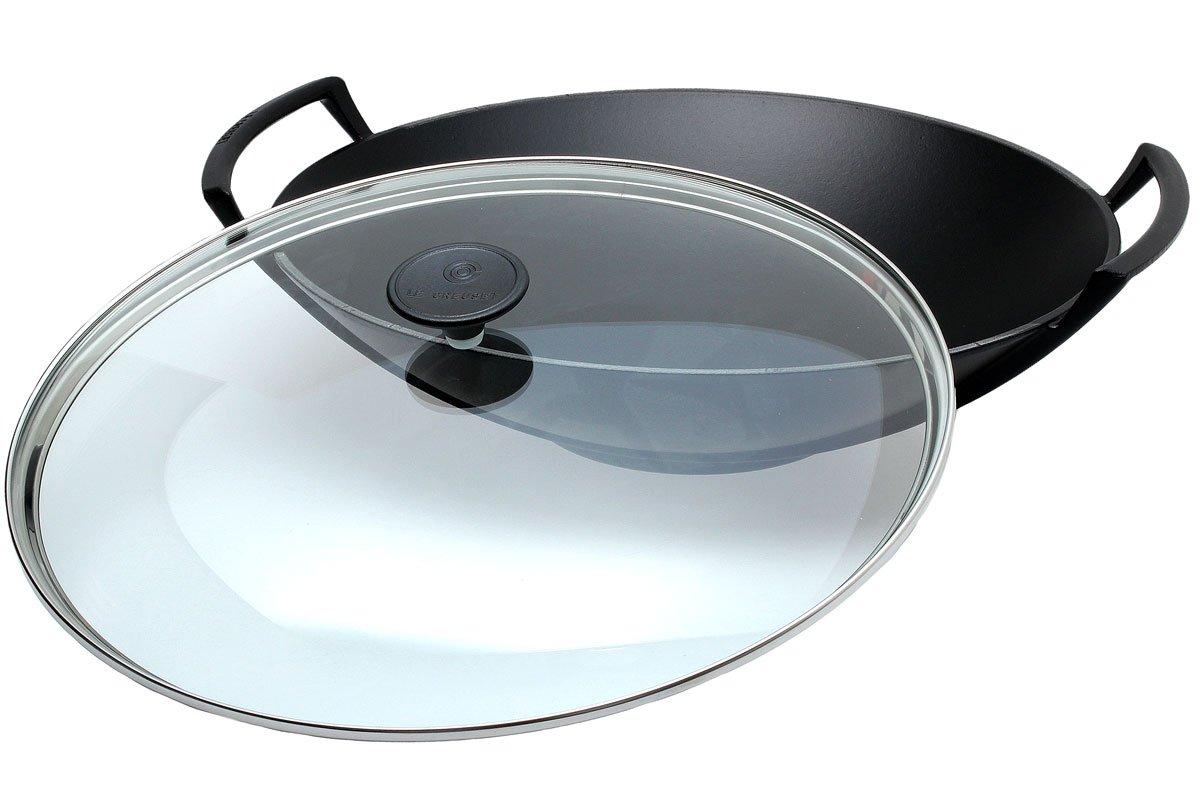 Le Creuset La Fonte enamel wok including glass lid, 3 Advantageously
