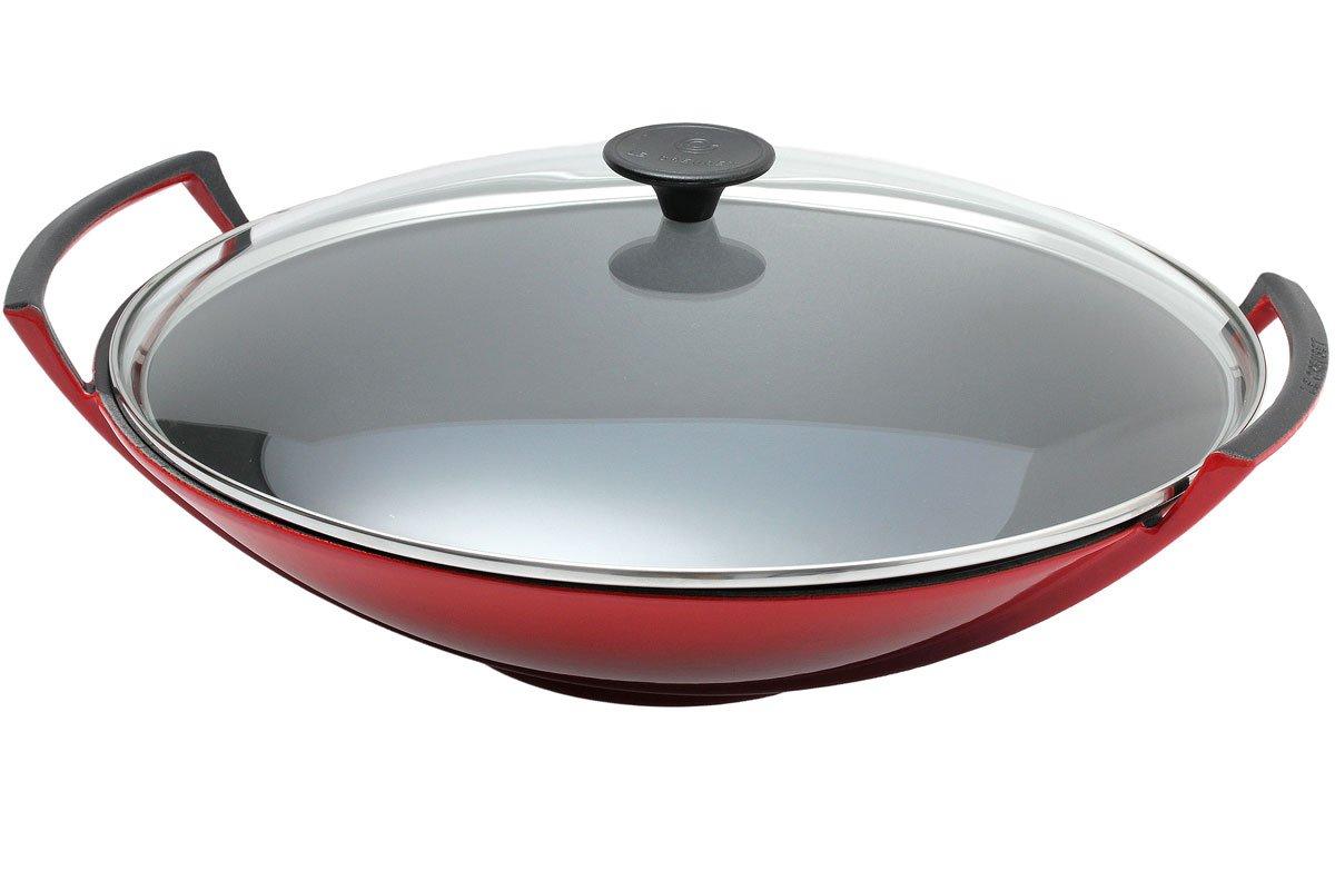 Duizeligheid neus Mogelijk Le Creuset wok - wadjan met deksel 36cm, 4,5L rood | Voordelig kopen bij  knivesandtools.be