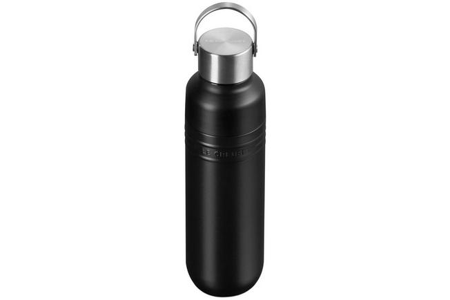 Afbeelding voor Le Creuset On The Go 41066280000001 dubbelwandige drinkfles, mat zwart, 0,5 L