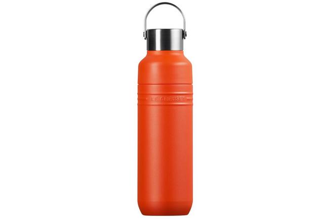 Afbeelding voor Le Creuset On The Go 41066280900001 dubbelwandige drinkfles, oranjerood, 0,5 L