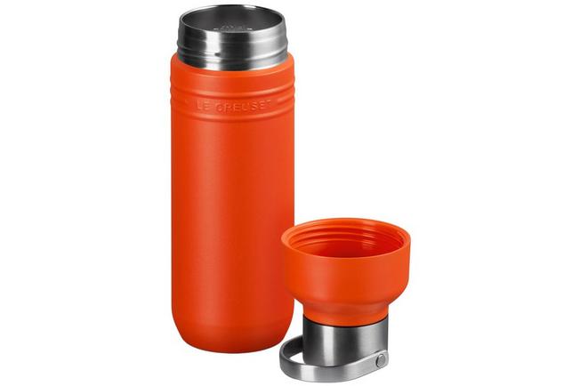 Afbeelding voor Le Creuset On The Go 41066280900001 dubbelwandige drinkfles, oranjerood, 0,5 L