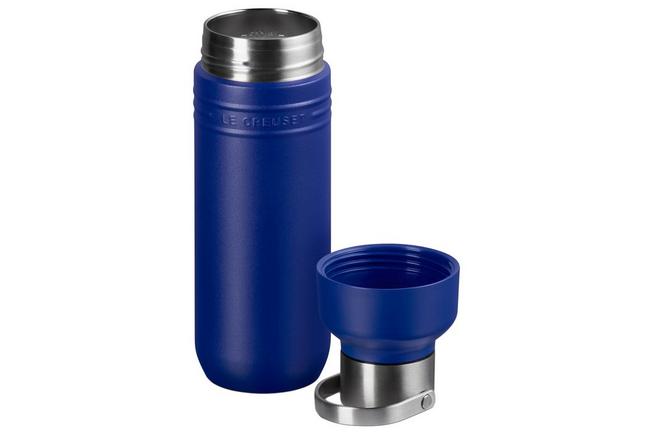 Afbeelding voor Le Creuset On The Go 41066282200001 dubbelwandige drinkfles, Azure, 0,5 L