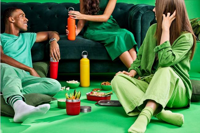 Afbeelding voor Le Creuset On The Go 41066330900001 dubbelwandige drinkfles, oranjerood, 1,0 L