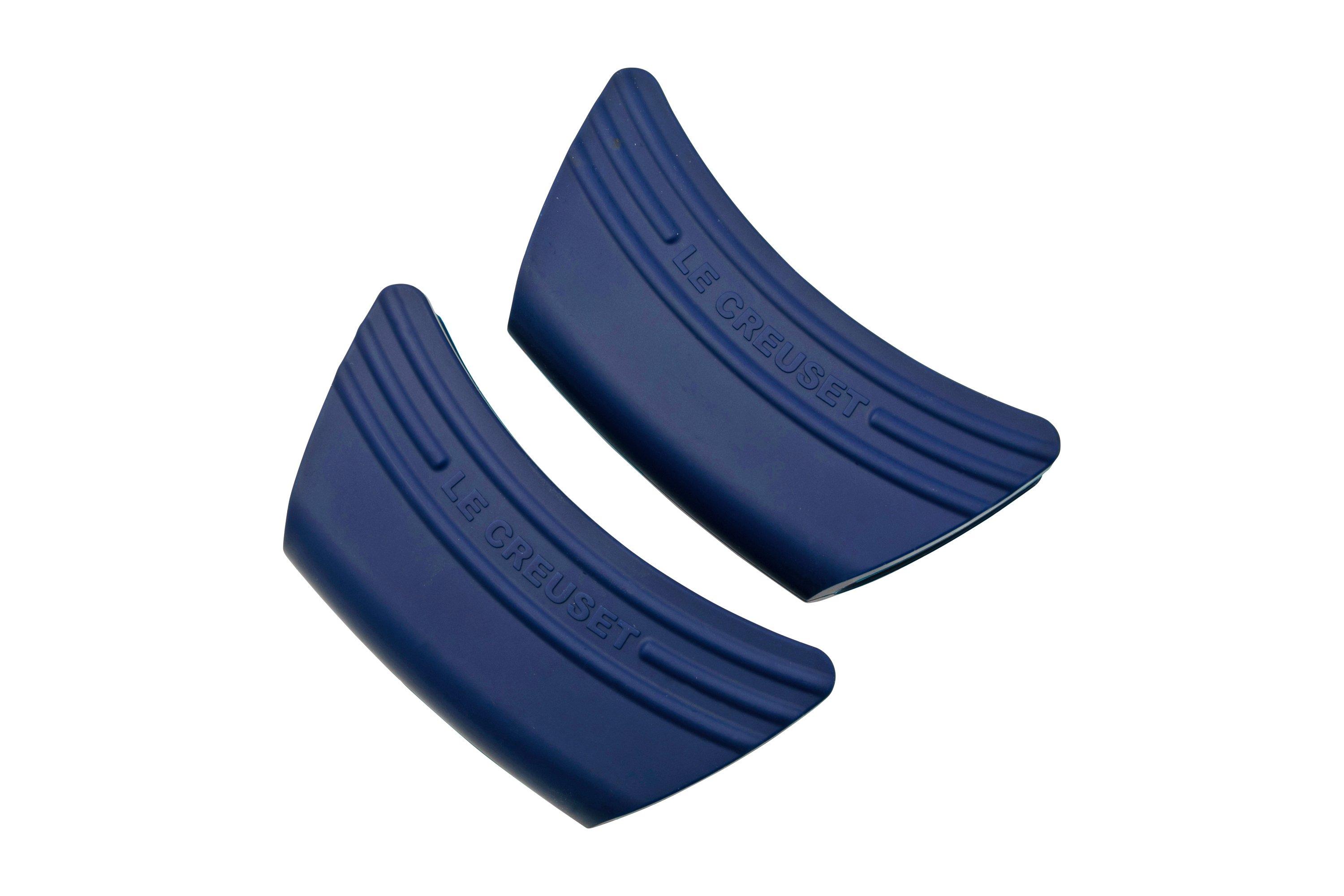Le Creuset Silicone Set of 2 Handle Grips, 5 x 2 1/2 each, Oyster