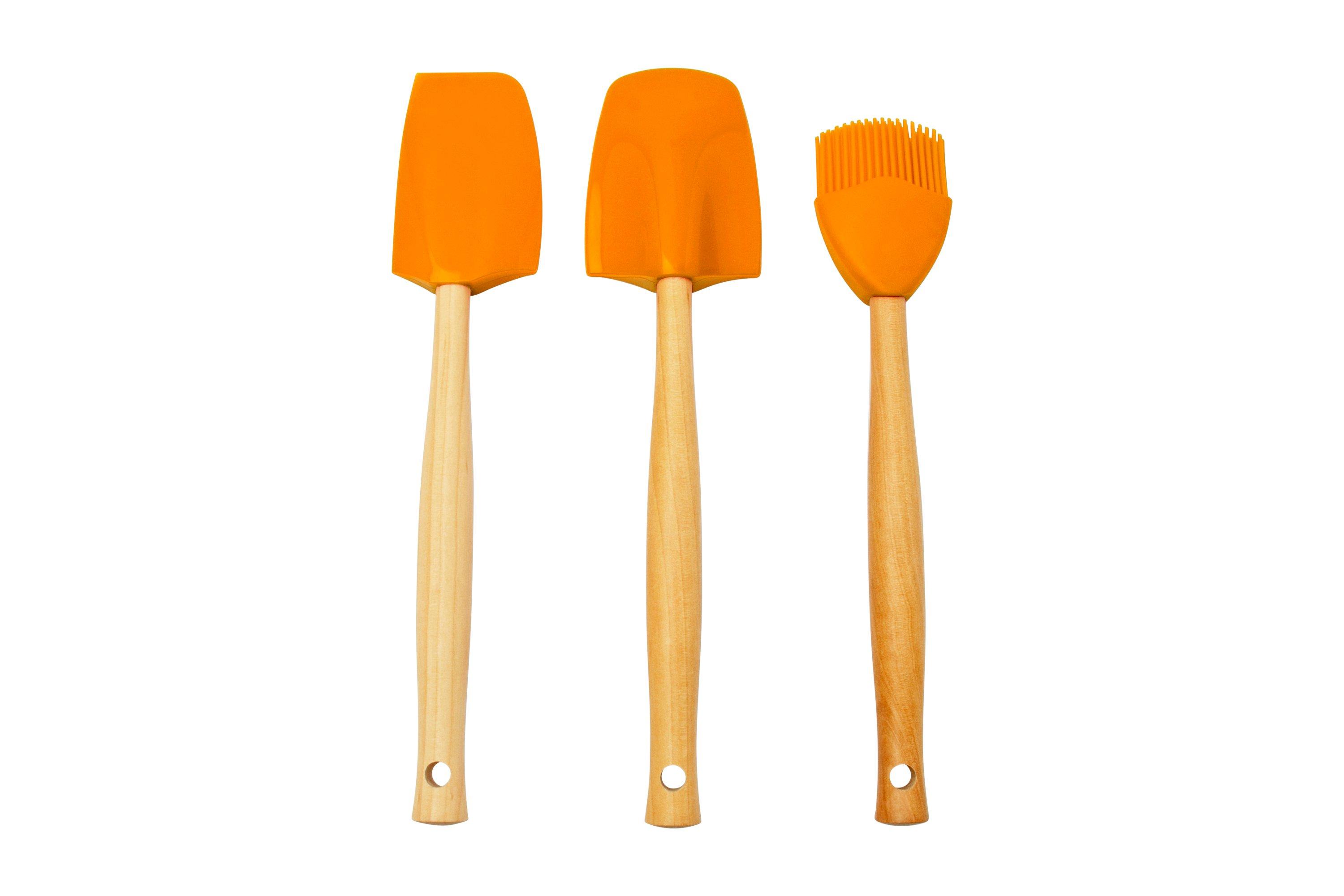 Orange silicone deals spatula