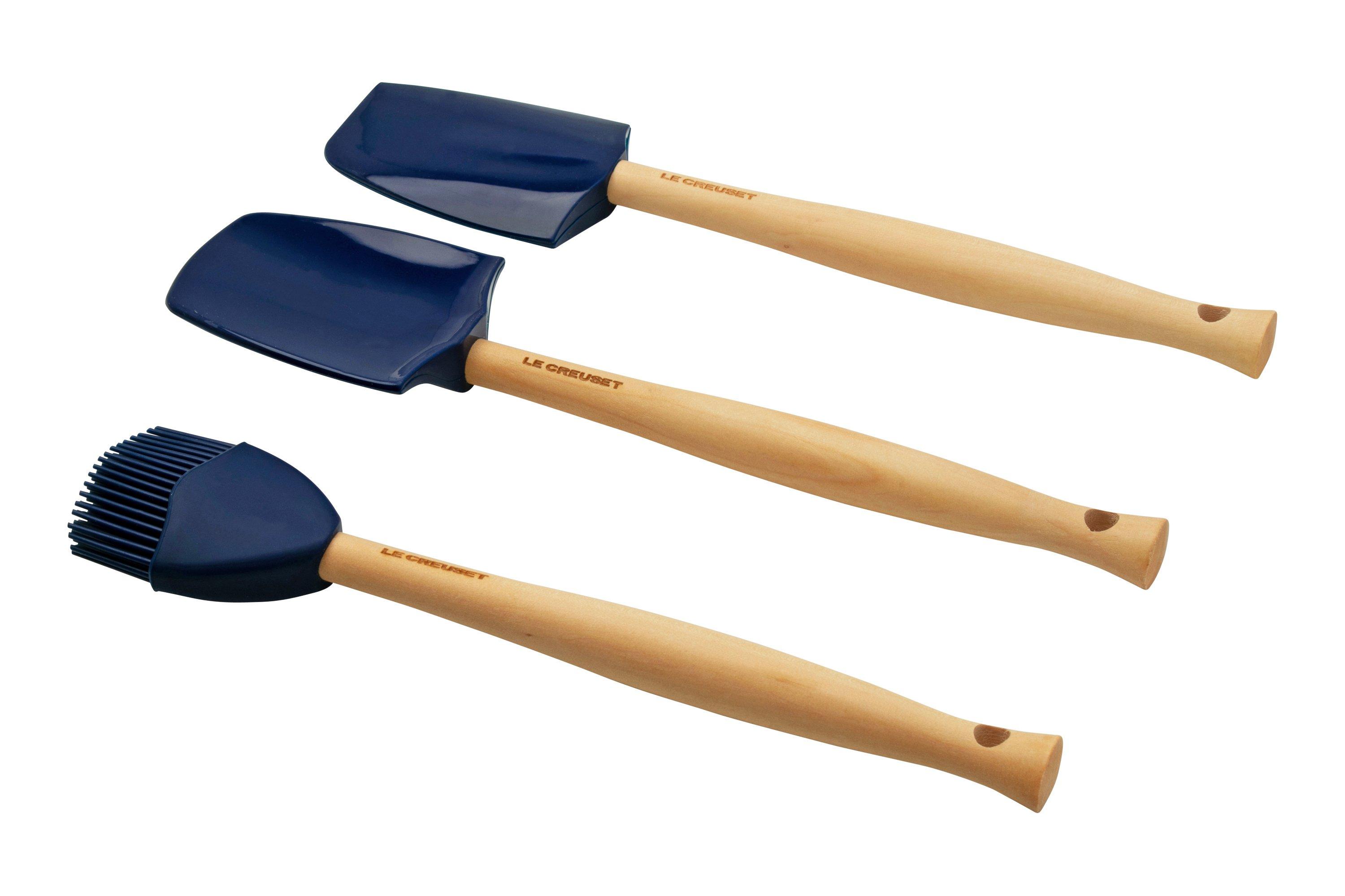 Spatelset Le Creuset Silicone Premium Met Spatelpot Meringue (5-Delig