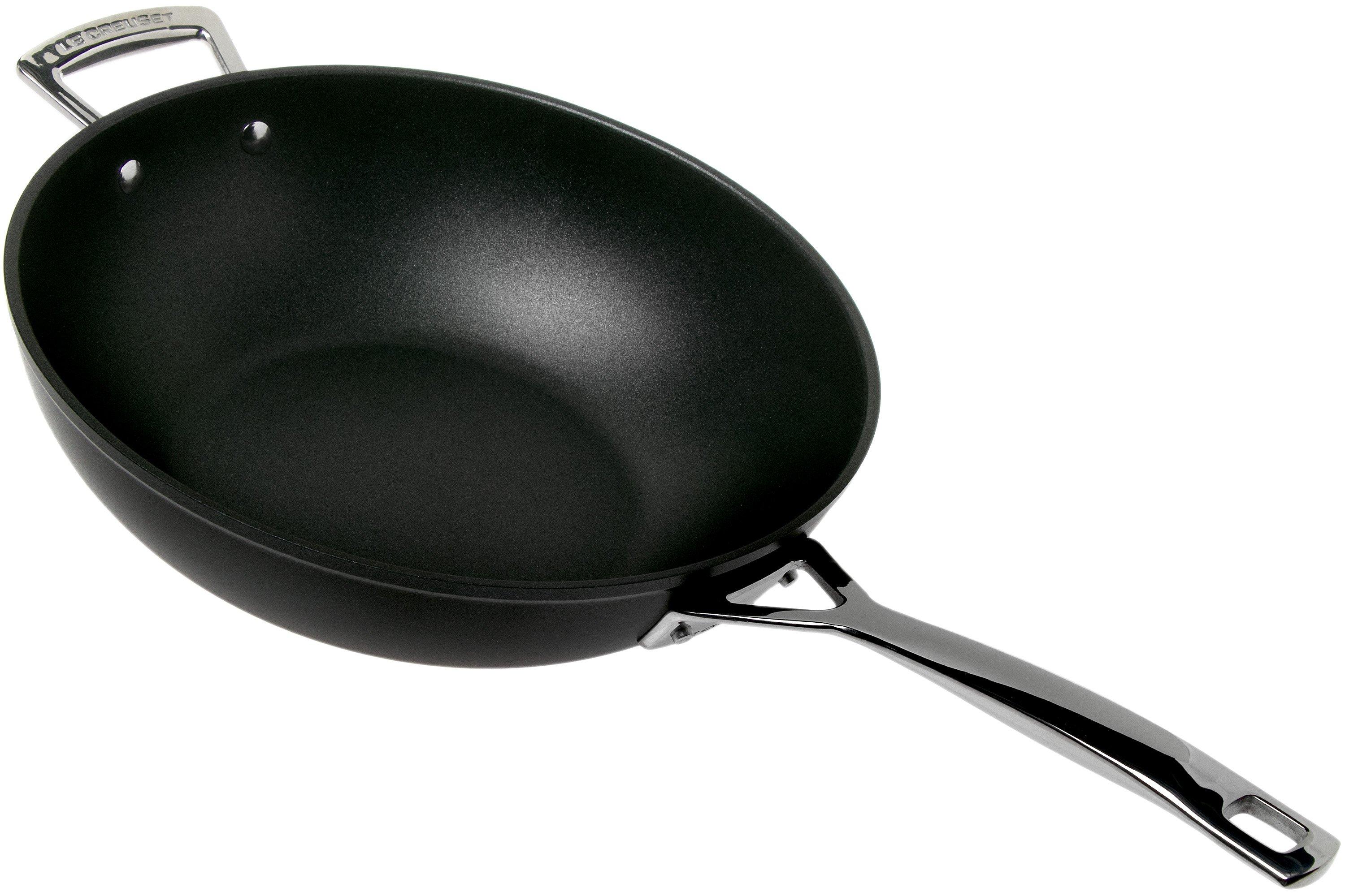 LE CREUSET - Toughened Non-Stick aluminium wok 32cm