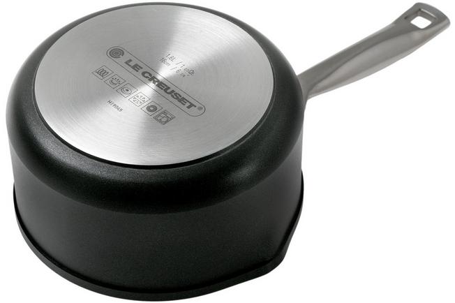 Le Creuset Non-Stick Saucepan with handle and Glass Lid 16