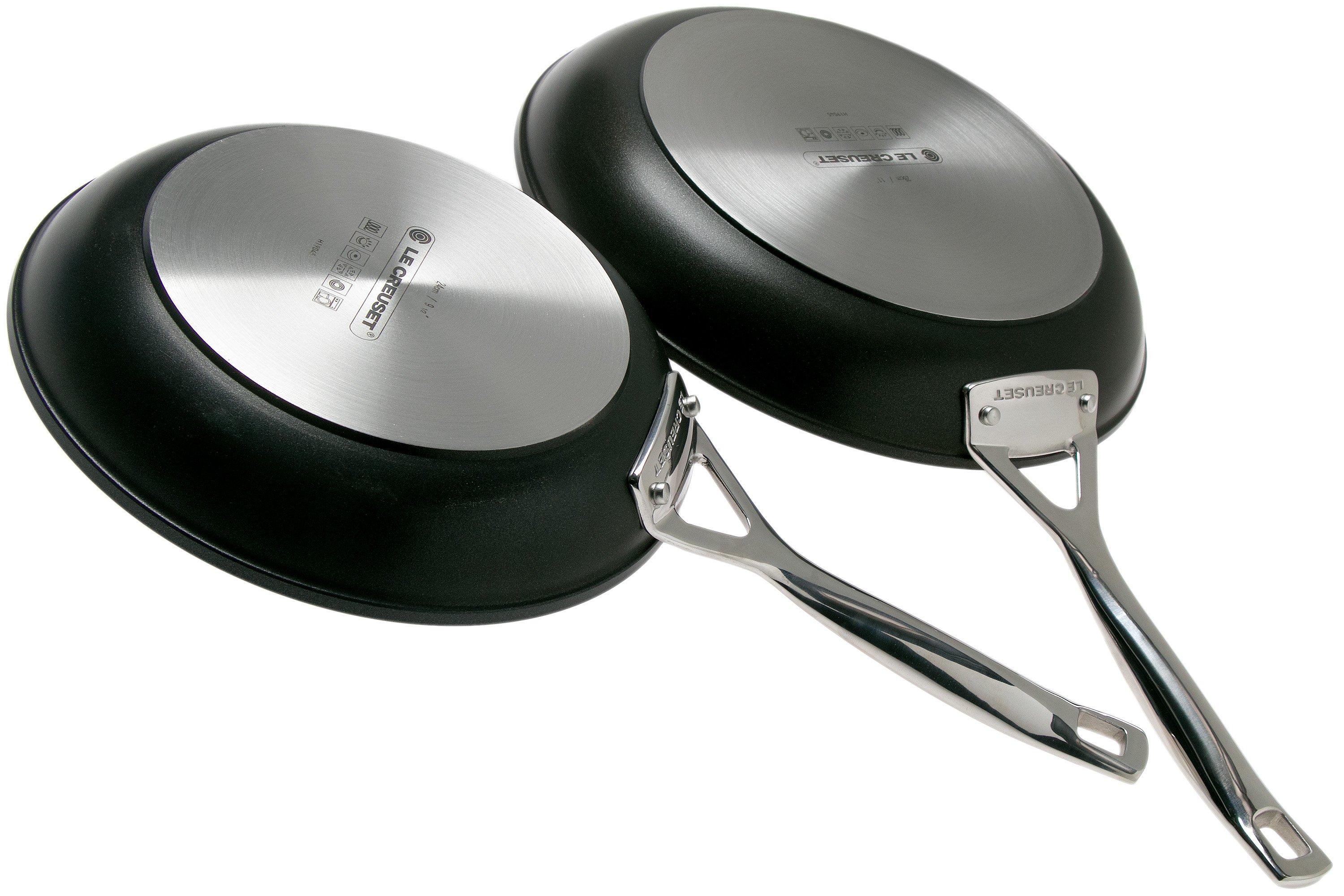 Le Creuset TNS 24 cm and 28 cm frying pan set Advantageously shopping at Knivesandtools.co.uk