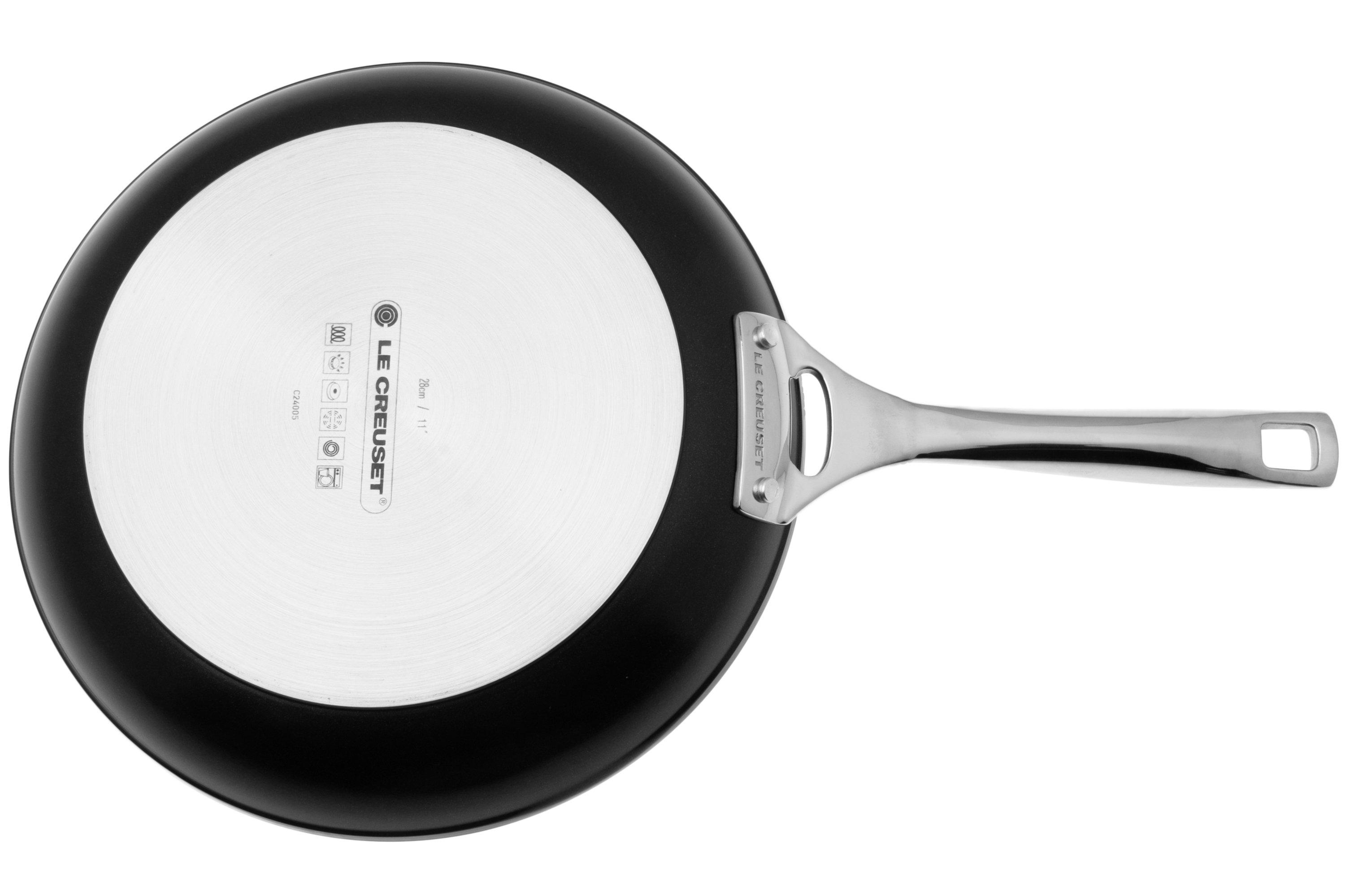 BRA Signature | Lot de 2 Poêles en Acier Inoxydable 18/10 Professionnel sans Revêtement Antiadhésif, Triple Fond Diffuseur, Tous - Maison