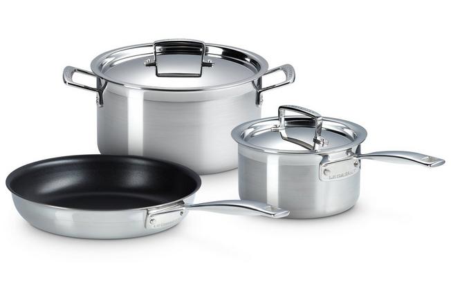 Image pour Le Creuset 53808000010050 batterie de cuisine 3 pièces