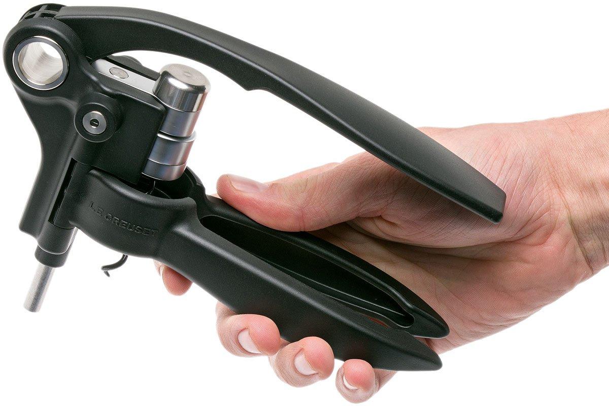 Le Creuset Tire-Bouchon Professionnel à Levier Avec Coupe-Capsule - Noir Mat LM250