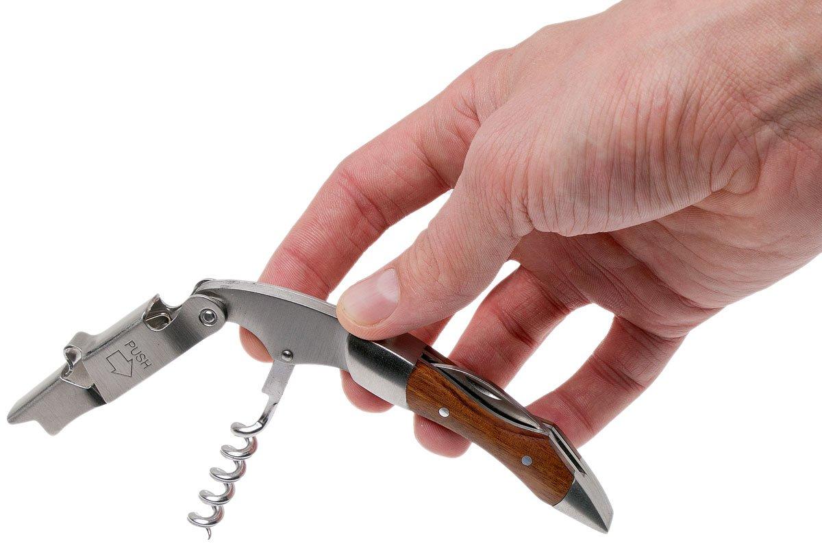 Le Creuset WT110 Waiter's corkscrew and bottle opener, wood
