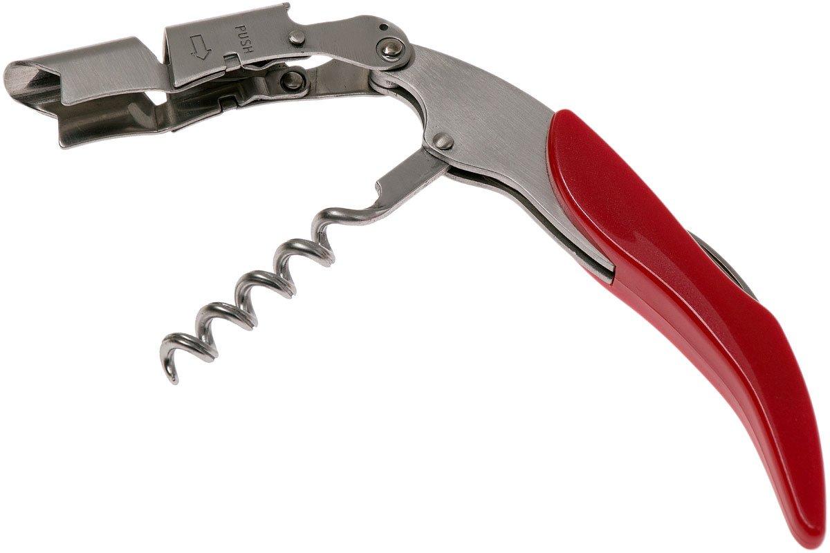 Le Creuset WT130 Waiters Friend Cerise corkscrew and bottle opener