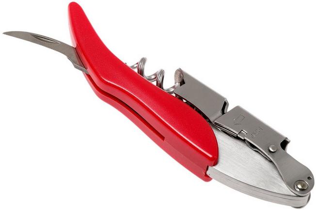 Image for Le Creuset WT-130 Waiters Friend Cerise corkscrew and bottle opener, red